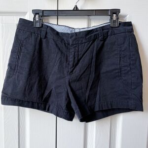 Stylus Solid Black Cotton Mid-Rise Twill Shorts Women’s Size 8